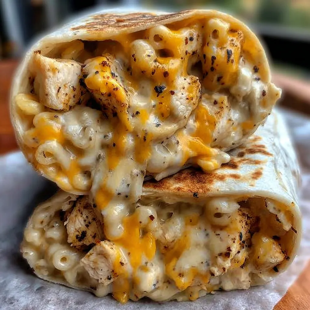 CHEESY GARLIC CHICKEN WRAPS!