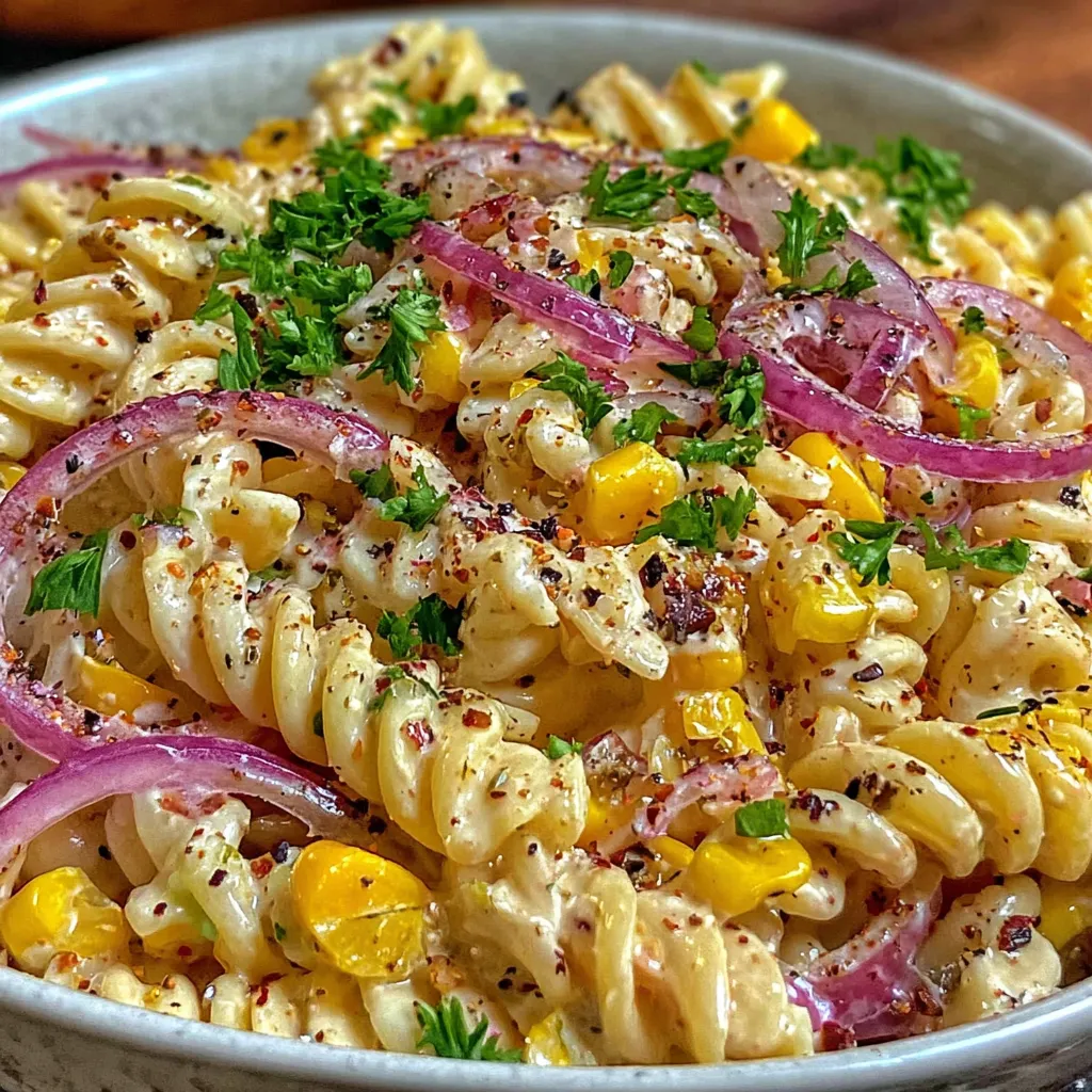 CRAZY GOOD STREET CORN PASTA