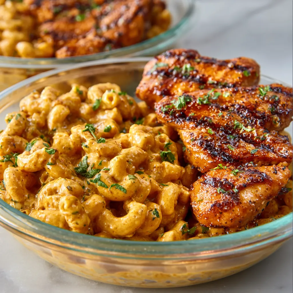 GARLIC BUTTER CHICKEN MAC