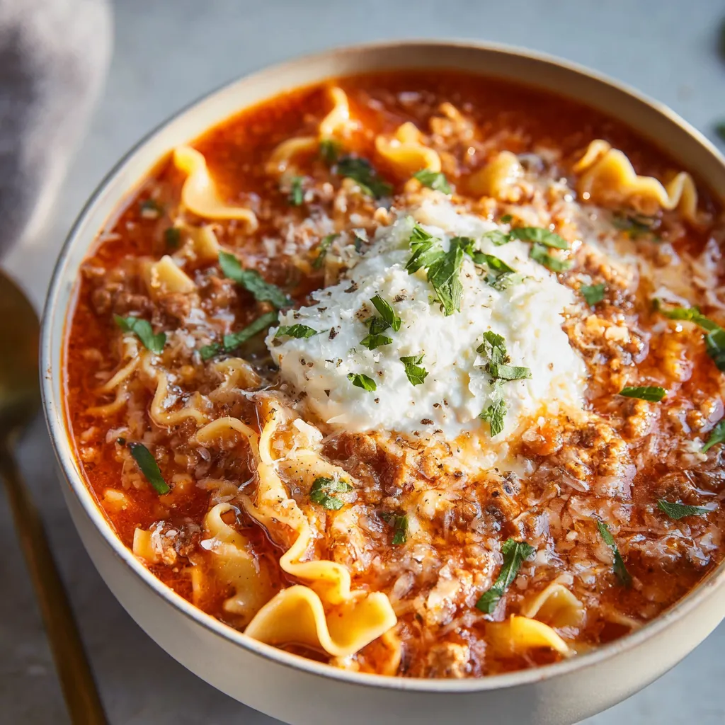 LASAGNA SOUP: PROTEIN PACKED