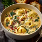 Creamy garlic parmesan chicken pasta is pictured, showcasing a delectable and dreamy dish perfect for a comforting weeknight meal.