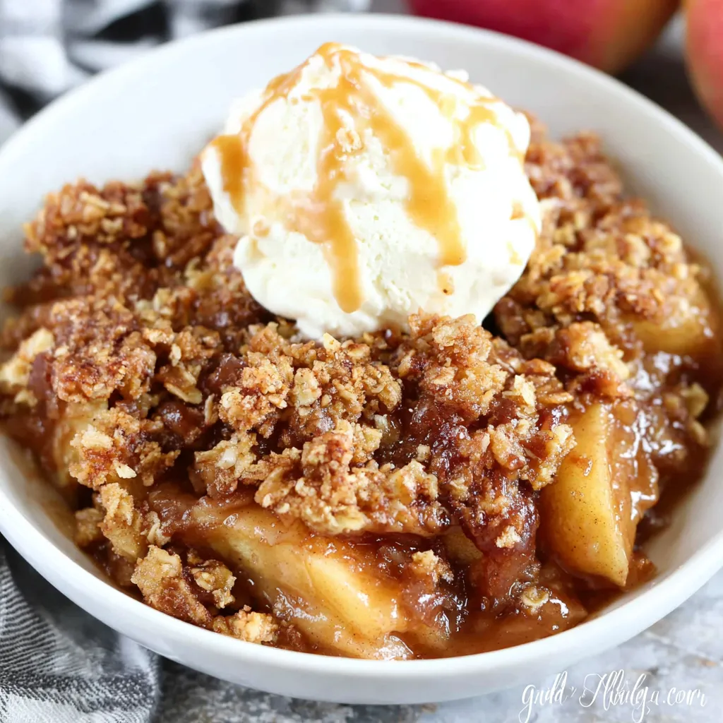 PERFECT AUTUMNAL APPLE CRISP