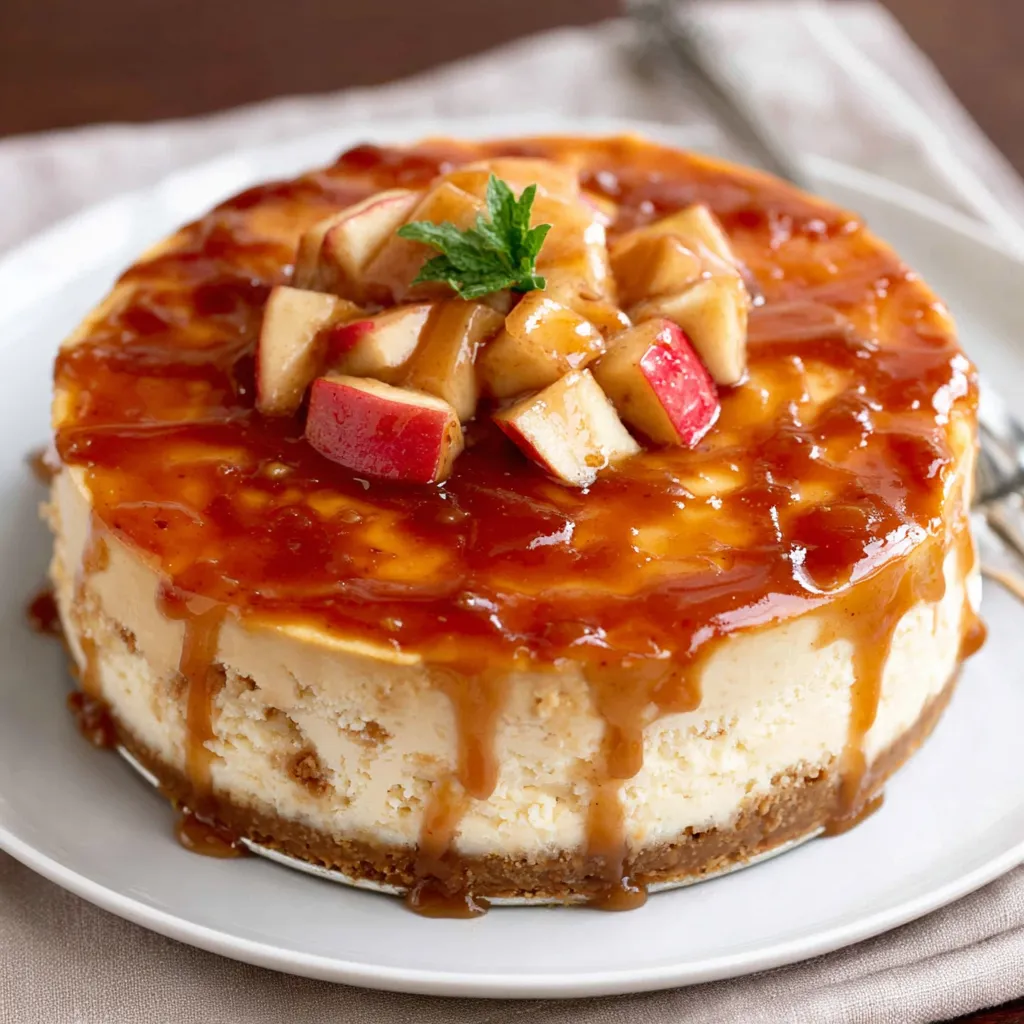 ULTIMATE APPLE CIDER CHEESECAKE