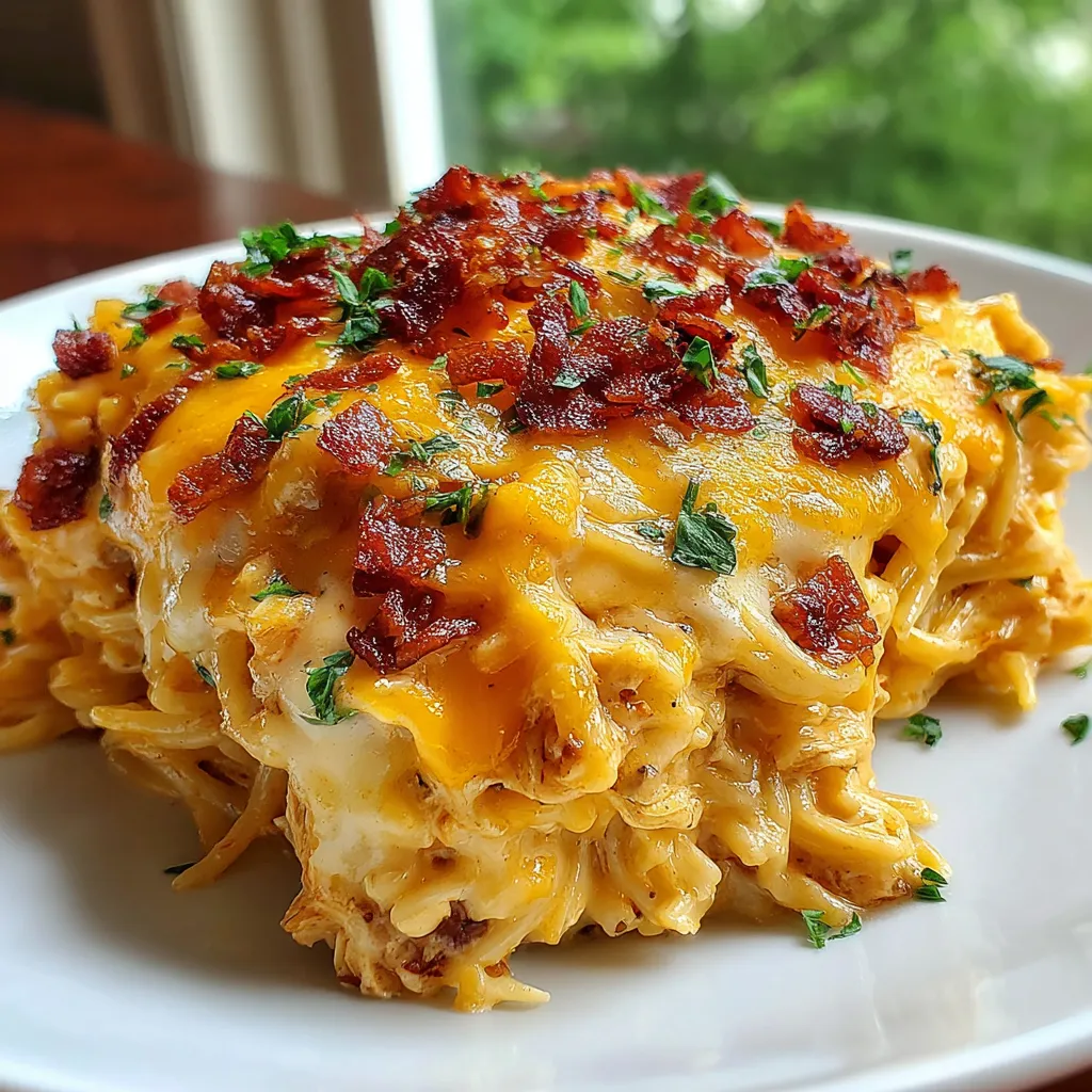 ULTIMATE CHICKEN SPAGHETTI CASSEROLE