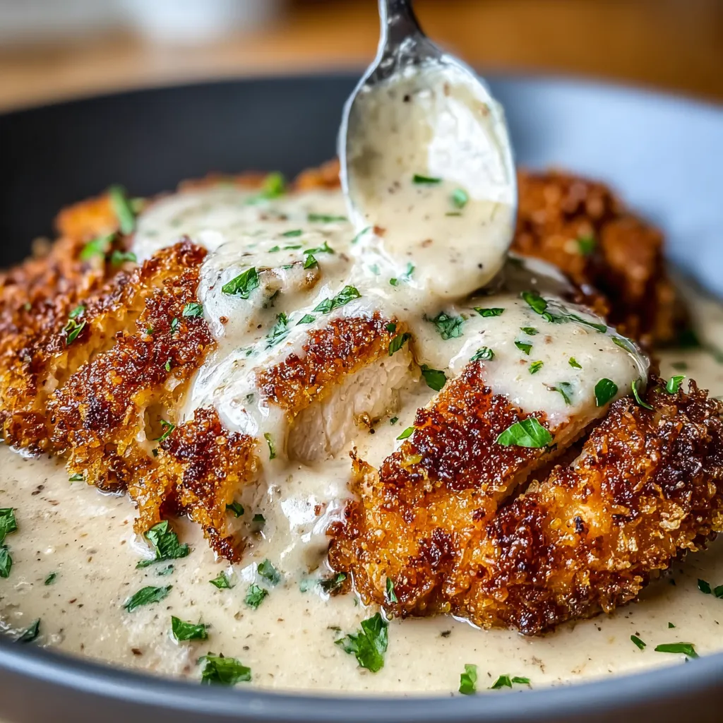 ULTIMATE PARMESAN CHICKEN WITH GARLIC CREAM SAUCE