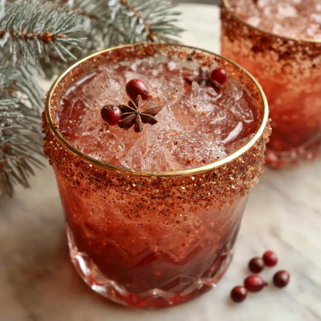 Festive Christmas Margarita Recipe Festive Christmas Margarita image showcasing a refreshing holiday cocktail recipe.