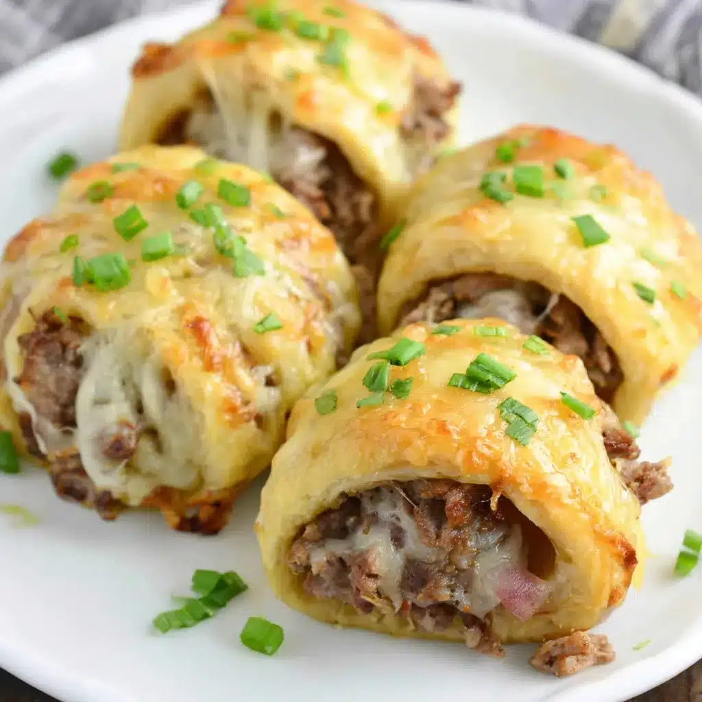 Philly Cheesesteak Rolls Recipe Philly cheesesteak rolls offer a delicious twist on the classic sandwich.