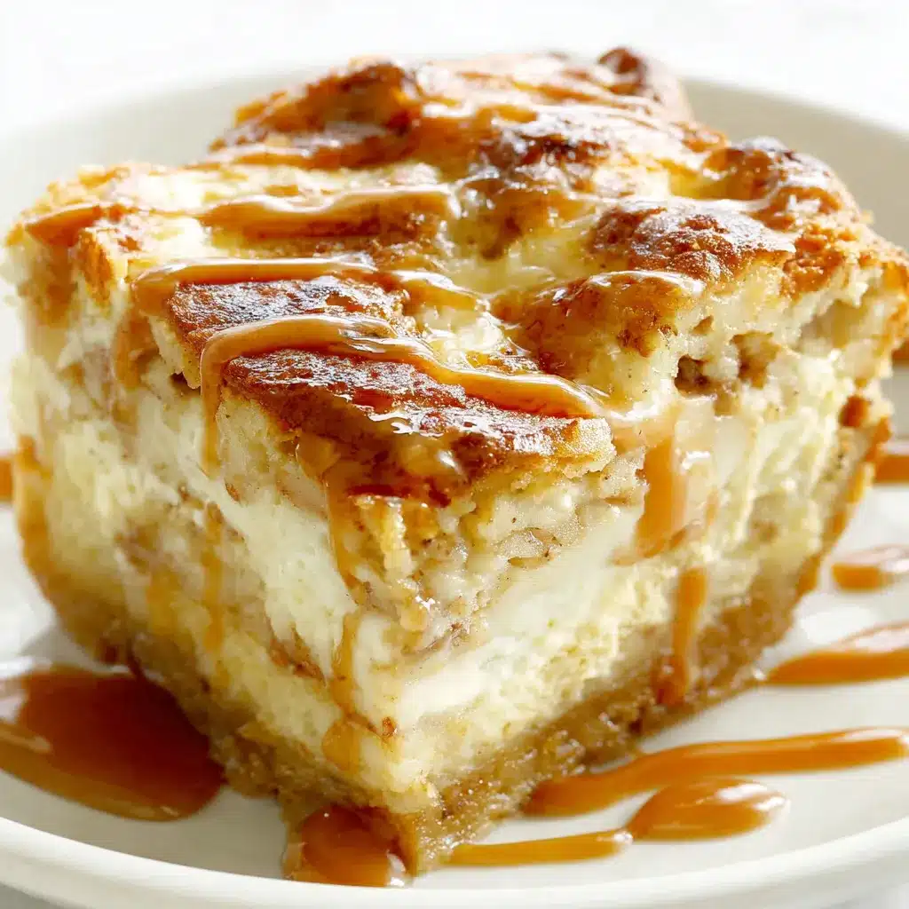 Caramel Apple Cheesecake Bars Recipe Close-up shot of delicious Caramel Apple Cheesecake Bars, highlighting their layers of graham cracker crust, creamy cheesecake filling, caramel drizzle, and apple topping.