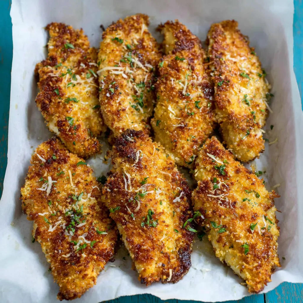 Mediterranean Chicken Tenders Recipe Close-up of flavorful Mediterranean Chicken Tenders, showcasing their vibrant colors and textures.