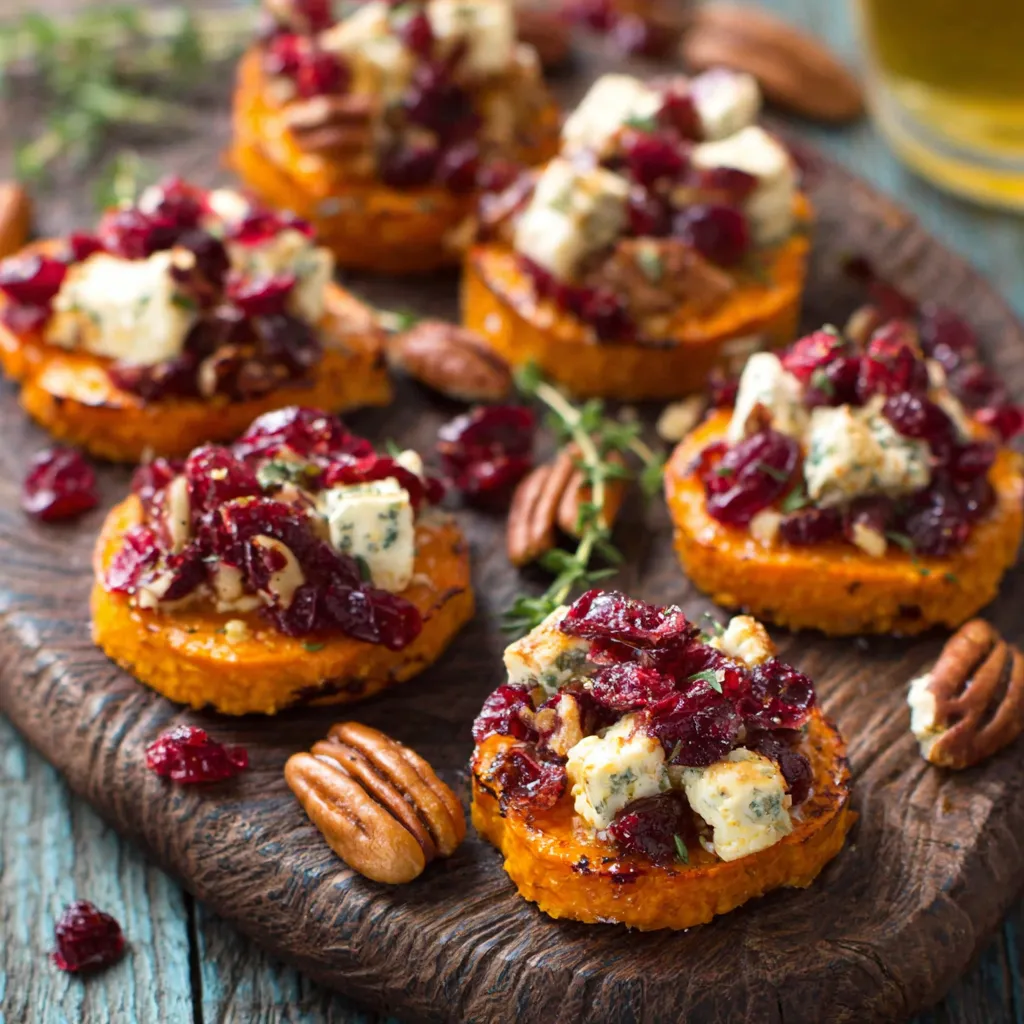 Sweet Potato Rounds Recipe Close Up A close-up showcases delicious, golden-brown Sweet Potato Rounds ready to be served.