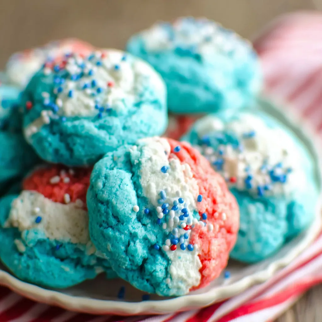 Close-up shot of colorful and delicious Cake Mix Jello Cookies, perfect for a sweet treat.