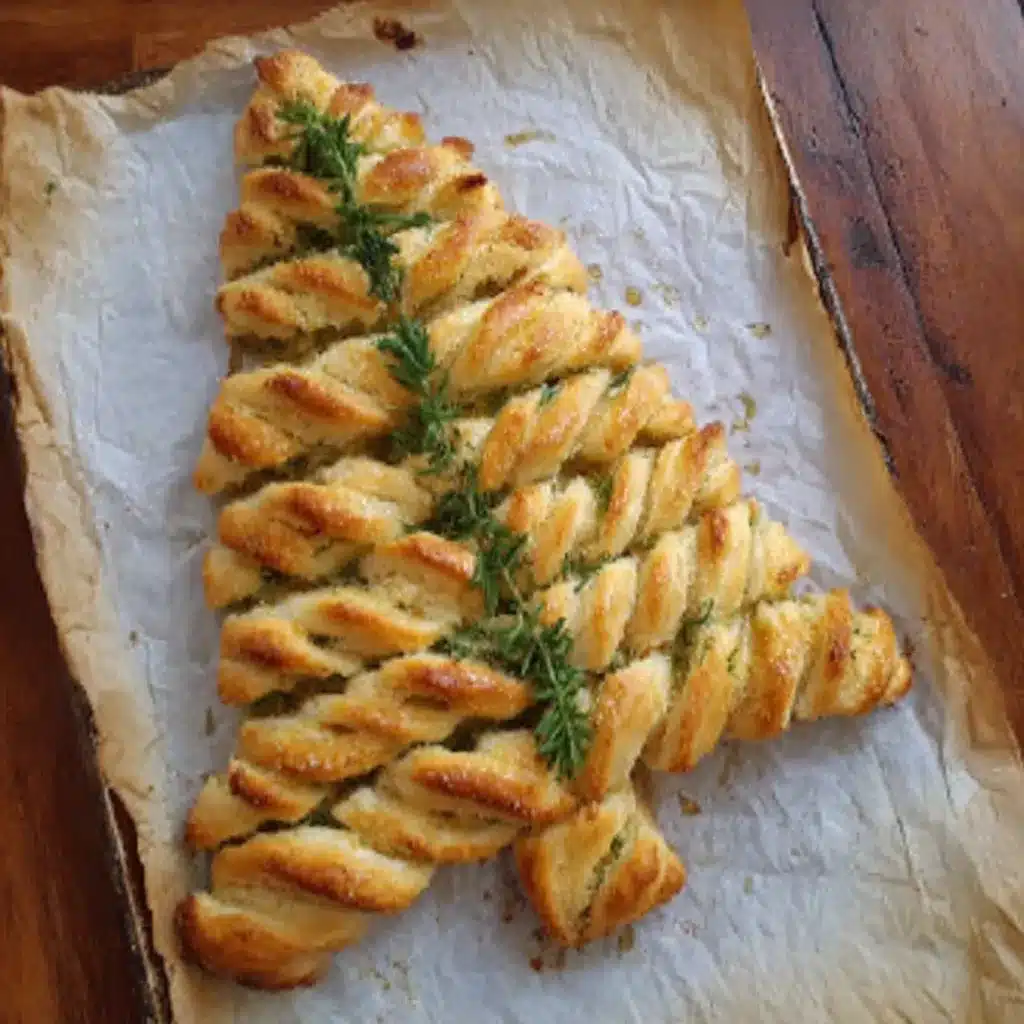 A festive Basil Pesto Cheesy Puff Pastry Christmas Tree is the featured image for this holiday recipe article.