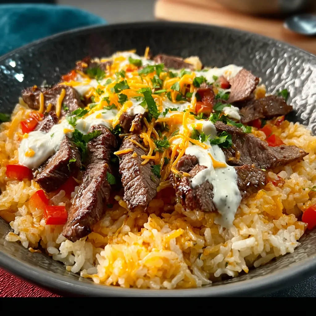 Featured image of creamy Queso Rice.