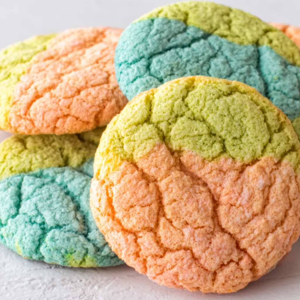 Colorful Jello Cookies displayed as a featured image showcase the vibrant and delightful treat.