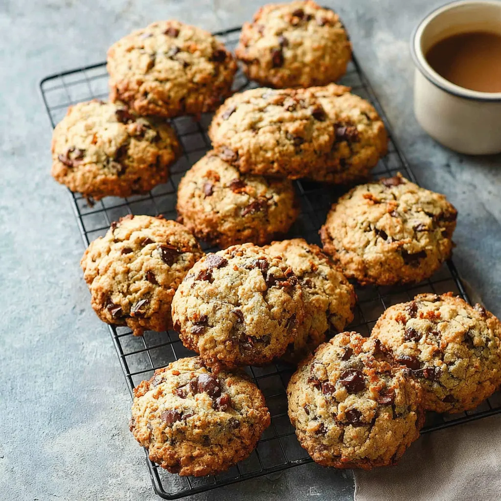A close-up featured image showcasing a batch of freshly baked, delicious-looking Cowboy Cookies.