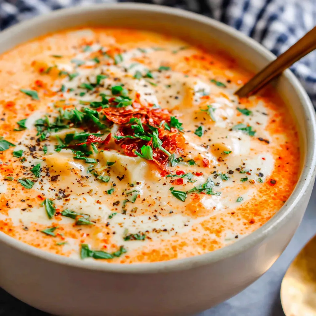 Creamy Potato Soup is shown in a comforting featured image, perfect for a cozy meal.