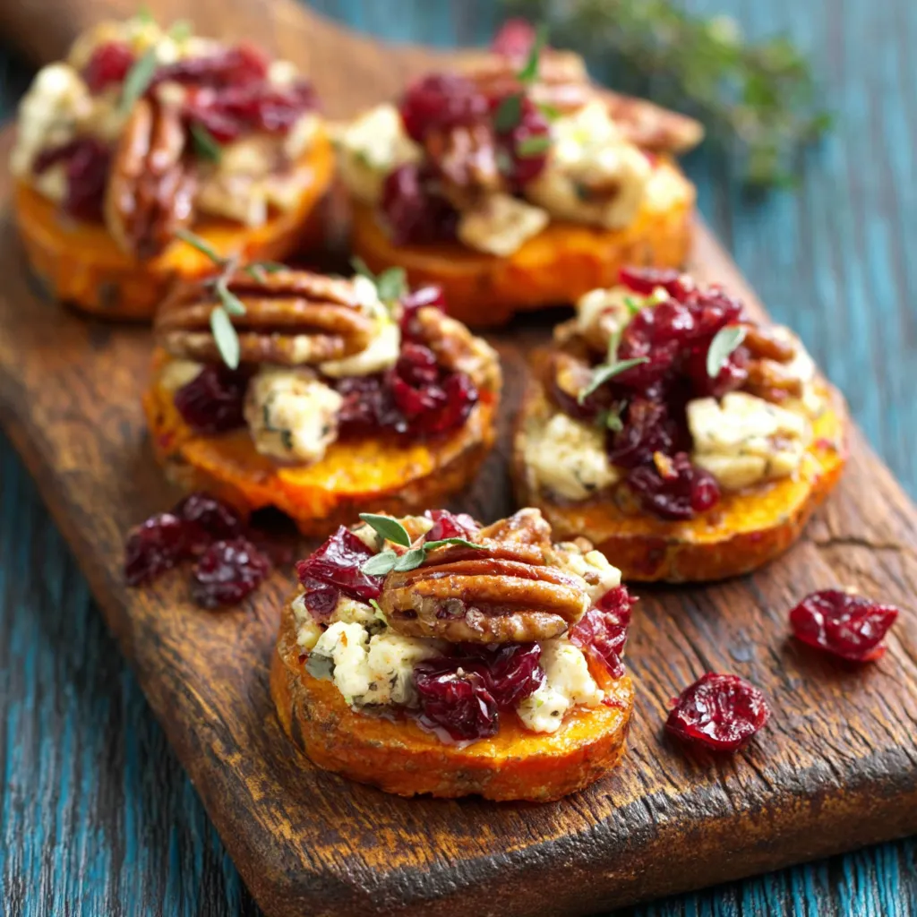 A close-up shot showcases appetizing Sweet Potato Rounds, perfectly cooked and ready to eat.