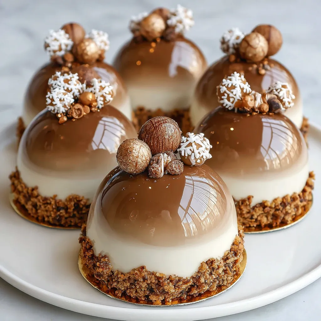 A tantalizing featured image showcases the festive and delicious Gingerbread Latte Mousse Domes.