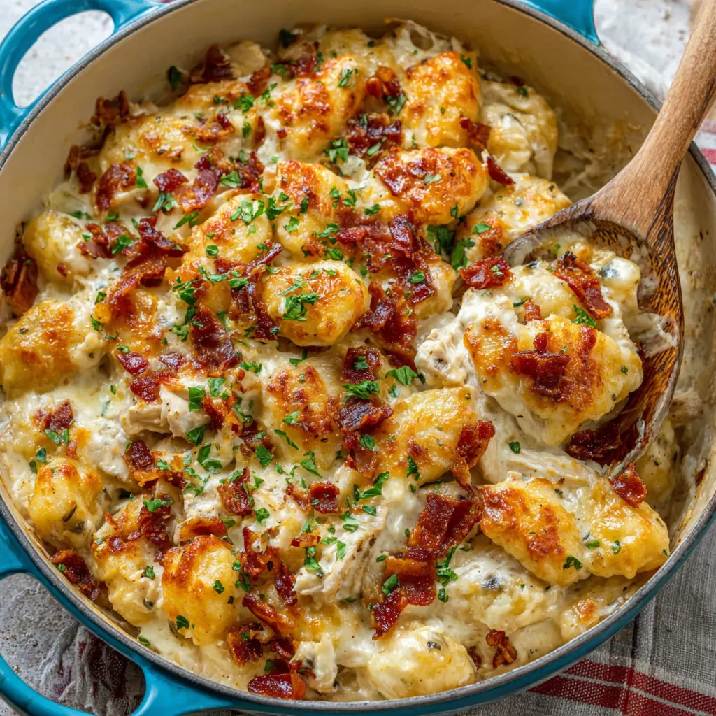 Creamy Crack Chicken Gnocchi is displayed as a tempting featured image.
