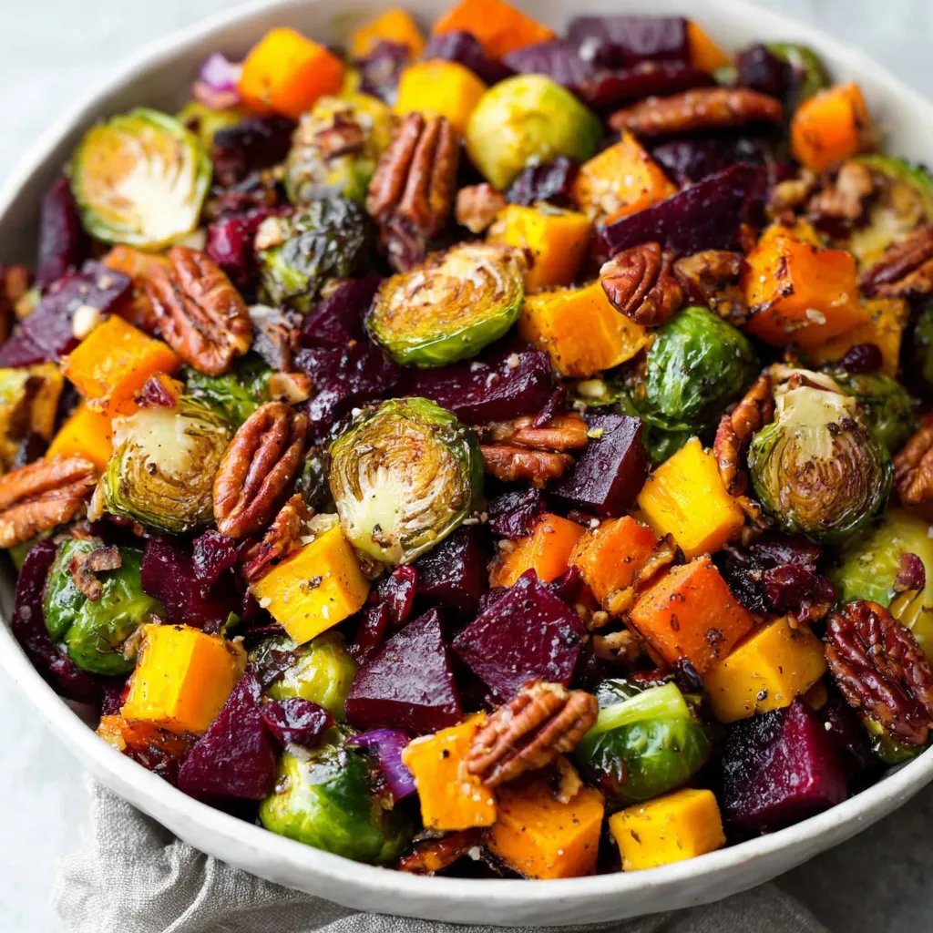 A vibrant Autumn Salad featuring colorful fall vegetables is displayed as the featured image for a recipe article.