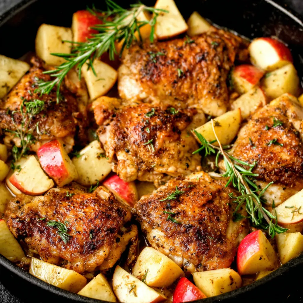 Rosemary Apple Cider Chicken featured image showcasing the delicious dish.
