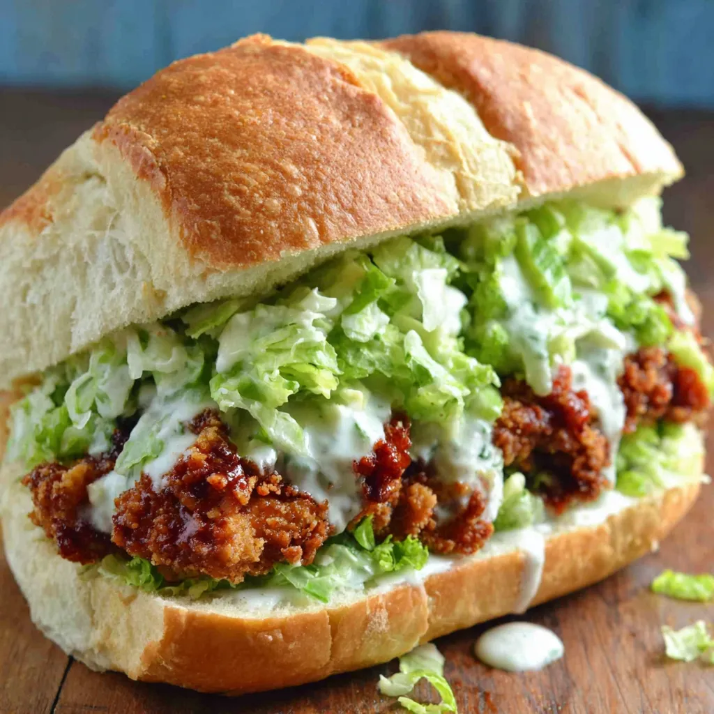 A delicious Chicken Caesar Sandwich is showcased as the featured image for this recipe.