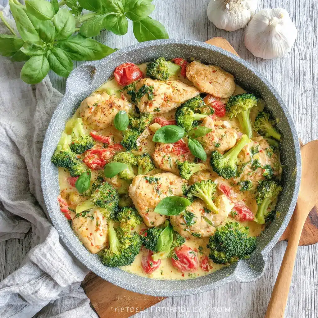 Garlic Chicken Broccoli Spinach Recipe Close-up shot of freshly cooked Garlic Chicken with Broccoli and Spinach, highlighting the vibrant green vegetables and tender chicken.