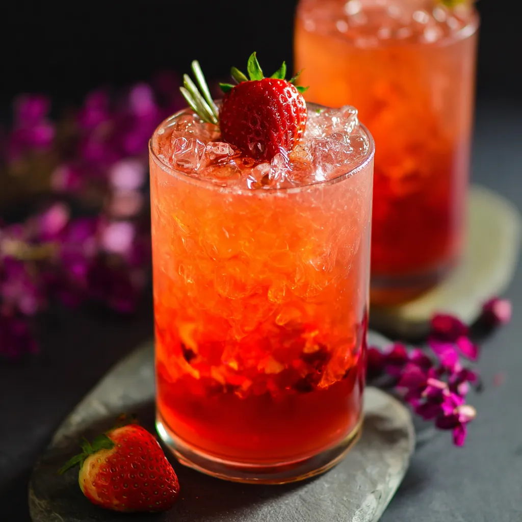 Magic Potion Mocktail Recipe A close-up of a vibrant purple drink, part of a recipe for a delicious and enchanting Magic Potion Mocktail.