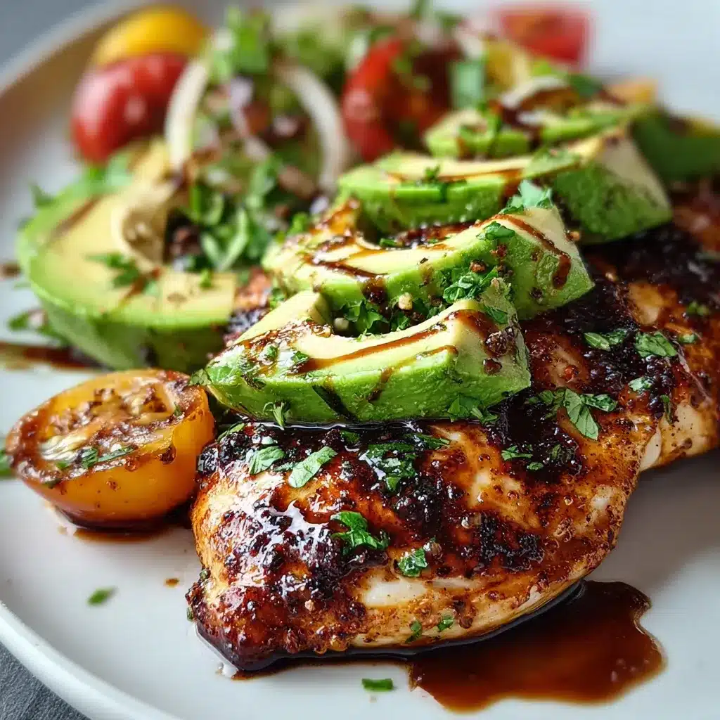 Grilled California Avocado Chicken With Cheese is shown as a delicious featured image, highlighting the cheesy topping and grilled avocado.