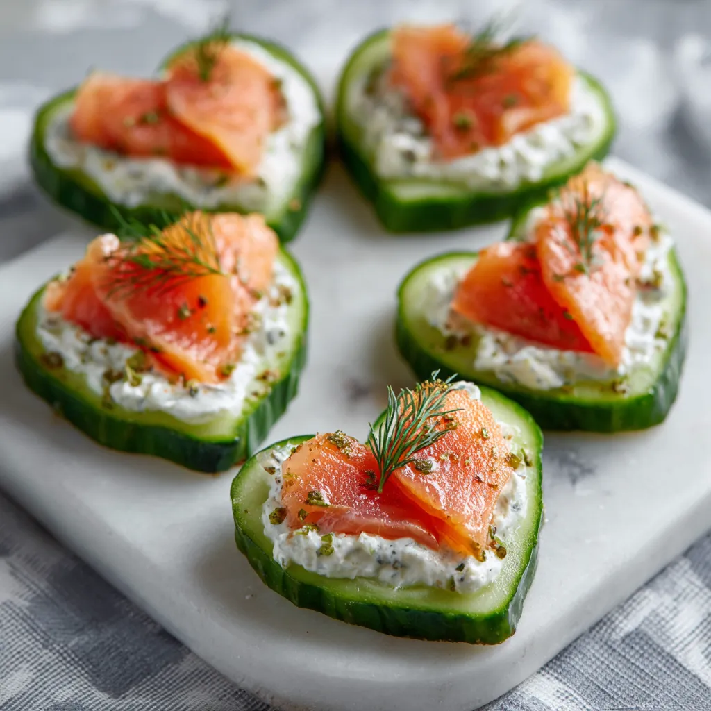 Featured image showing delicious Cucumber Slices with Smoked Salmon, a healthy and flavorful appetizer.