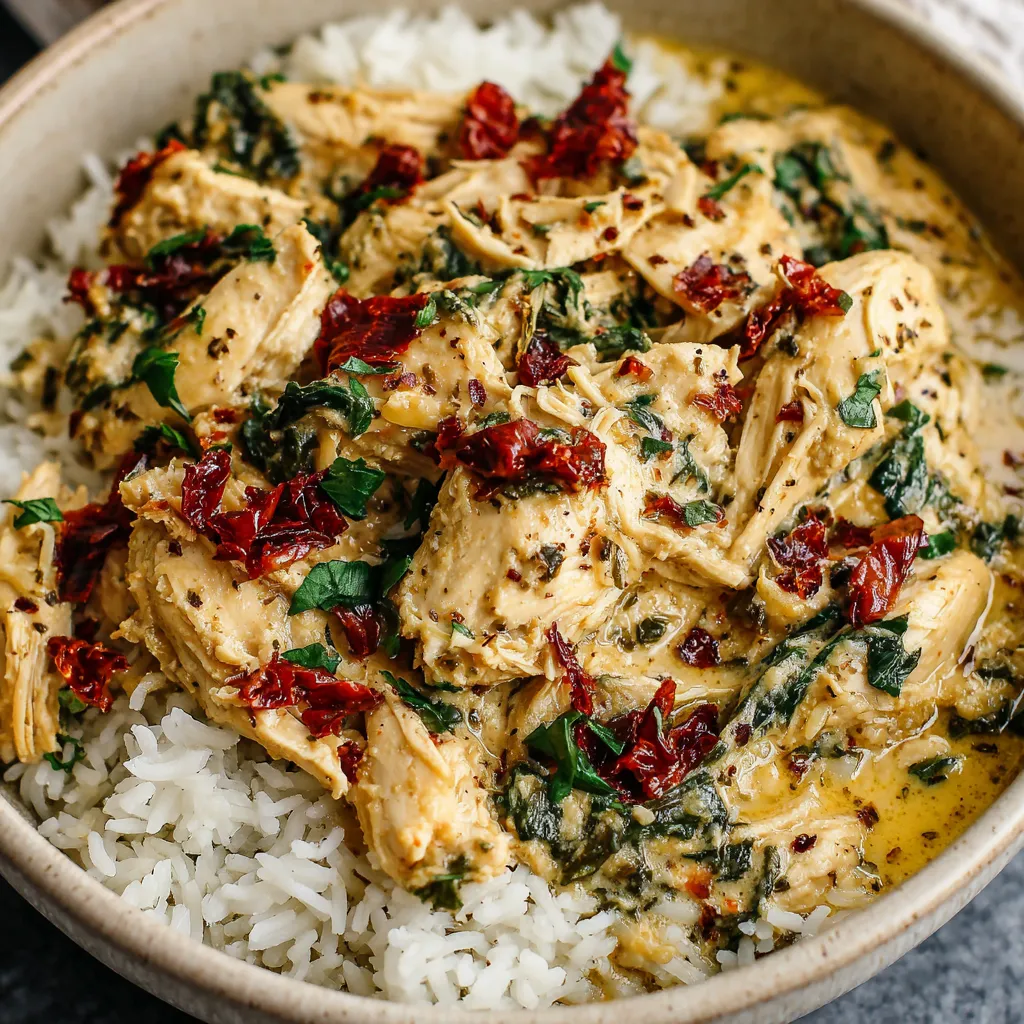 Slow Cooker Lemon Herb Chicken And Rice is featured in this delicious and easy recipe image.