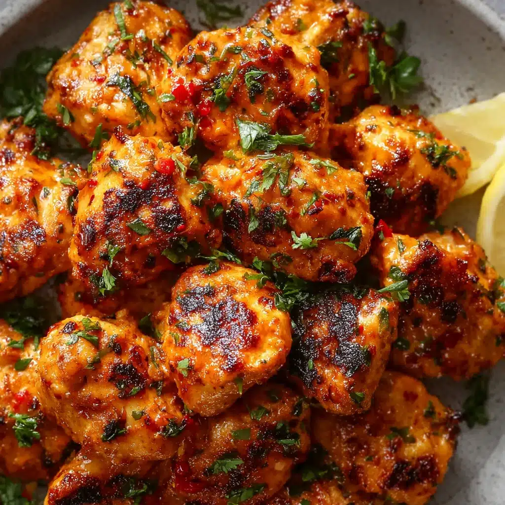 Cowboy Butter Chicken Bites are shown in a delicious featured image.