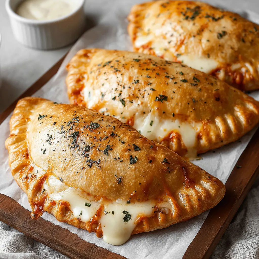 Homemade High Protein Pizza Hot Pockets are showcased in a tempting featured image.