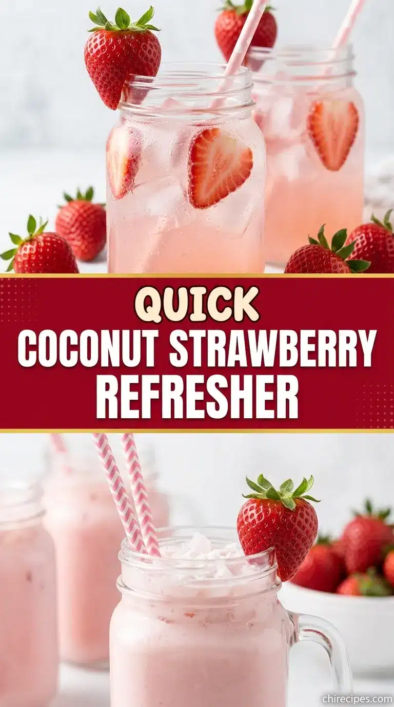 Coconut Strawberry Refresher Recipe