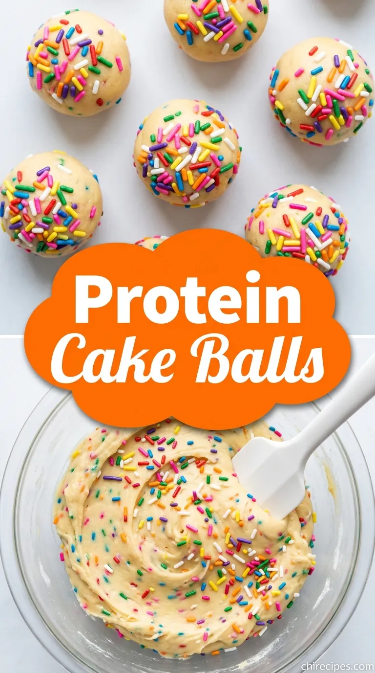 Birthday Cake Batter Protein Balls Recipe