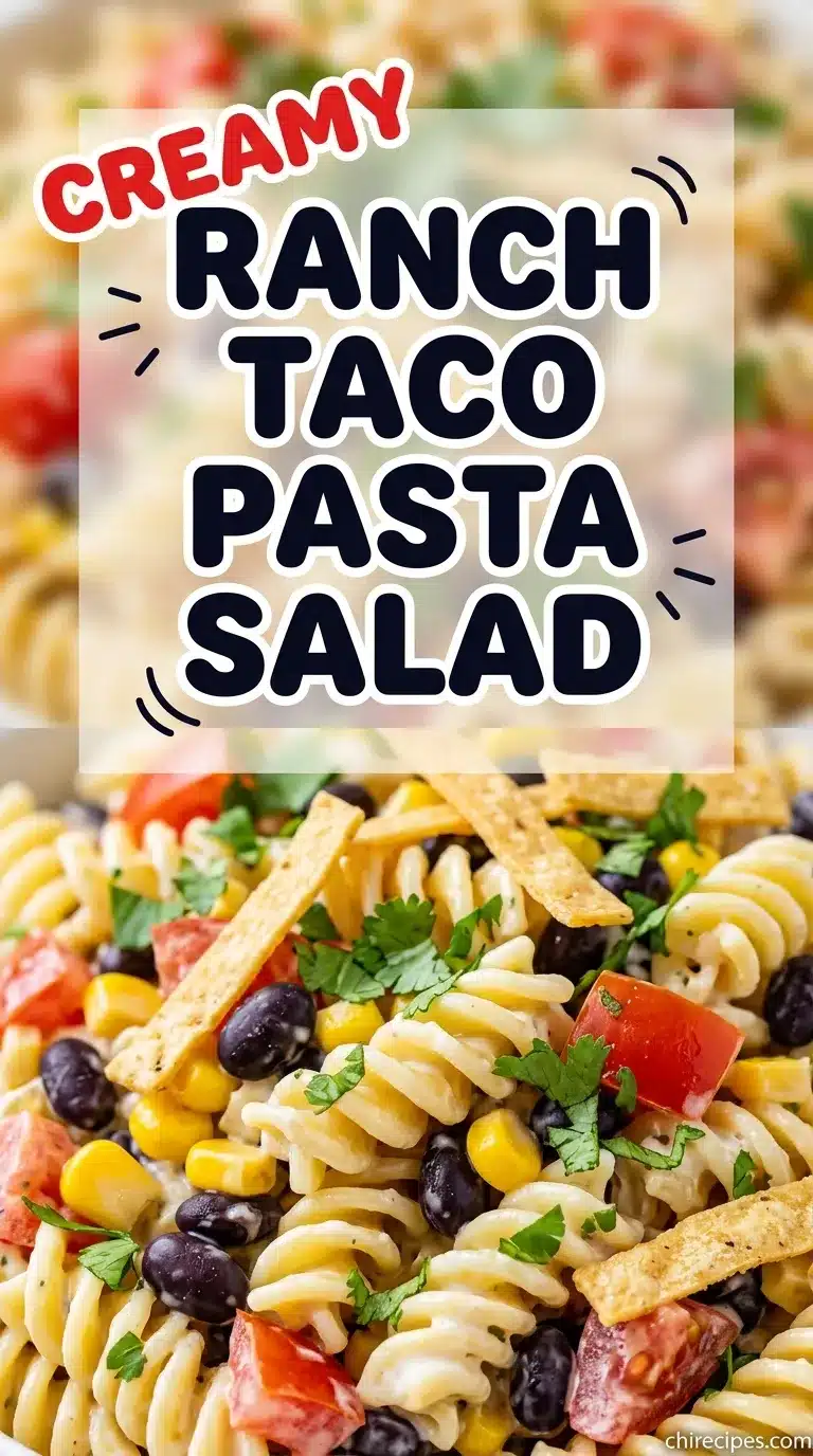 Creamy Ranch Taco Pasta Salad Recipe