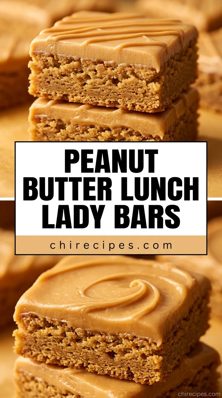 Peanut Butter Lunch Lady Bars Fudgy - Stop Cravings Recipe