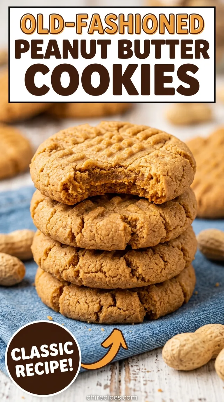 Old Fashioned Peanut Butter Cookies Recipe