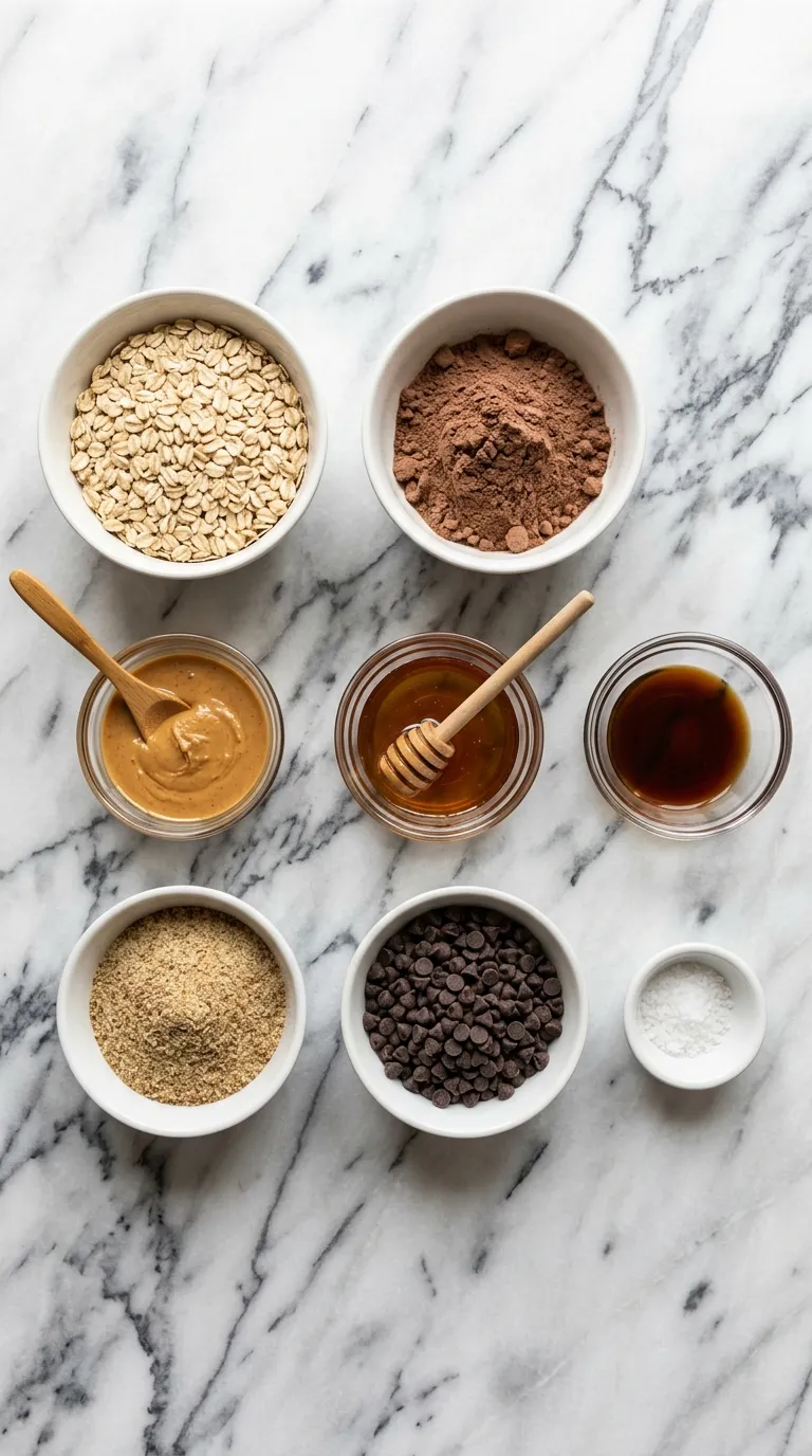 Chocolate Peanut Butter Protein Balls Ingredients