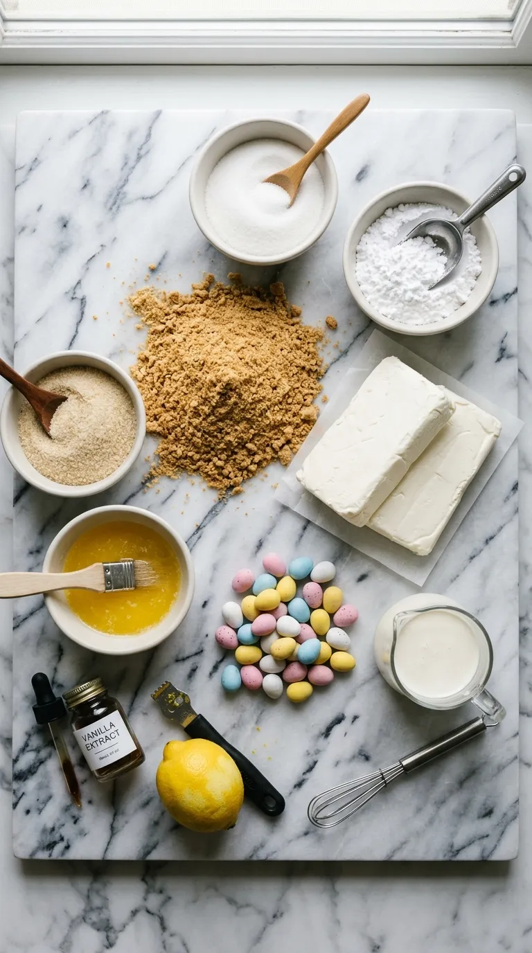 No Bake Easter Egg Cheesecake Ingredients