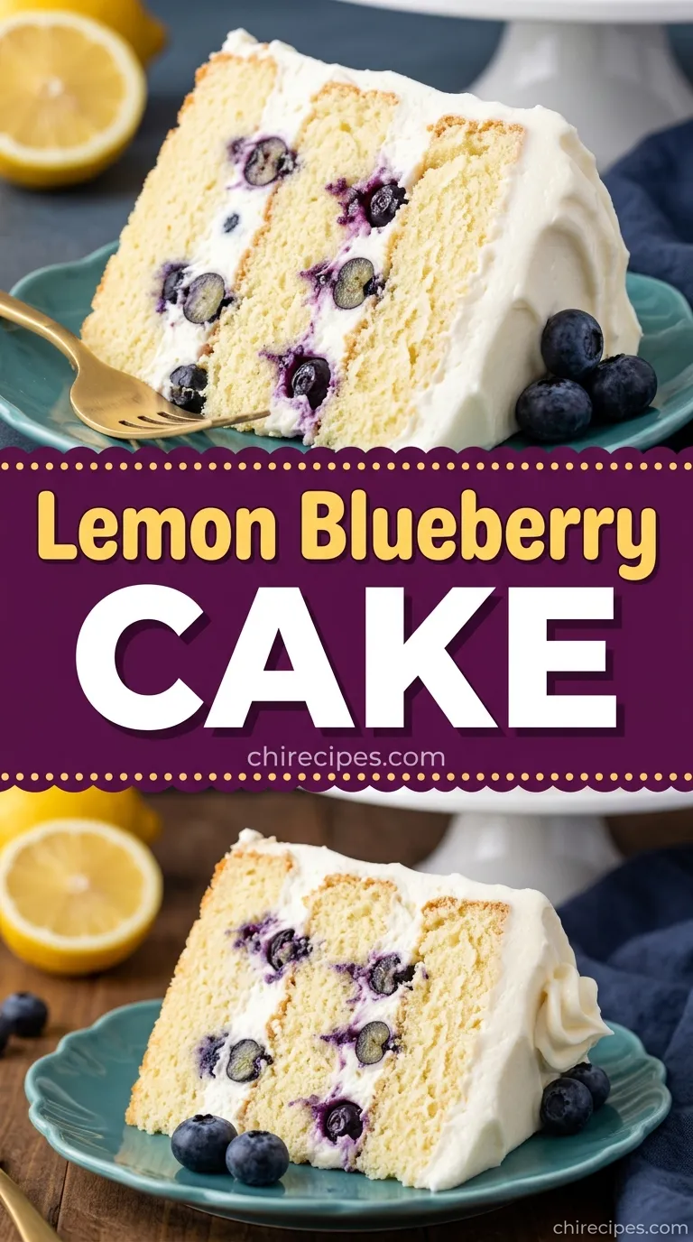 Lemon Blueberry Cake Sweet Citrus - Impress Your Guests Recipe