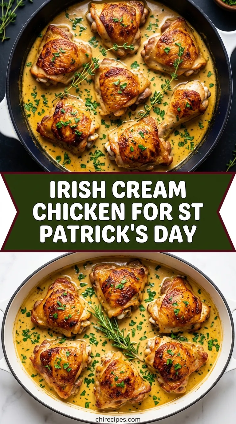 Irish Cream Chicken In Savory Sauce - Quick Dinner Recipe