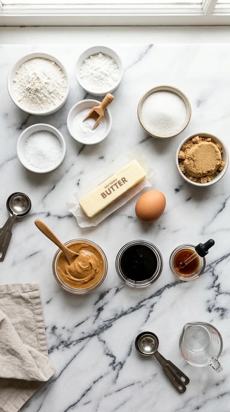 Chewy Classic Peanut Butter Cookies Soft - Fix Cravings Ingredients
