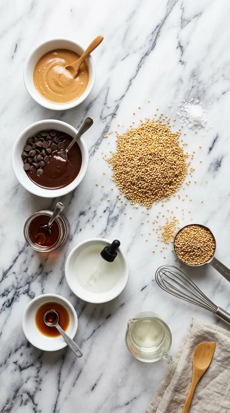 Quinoa Crunch Peanut Butter Cups Dark - Healthy Snack Ingredients