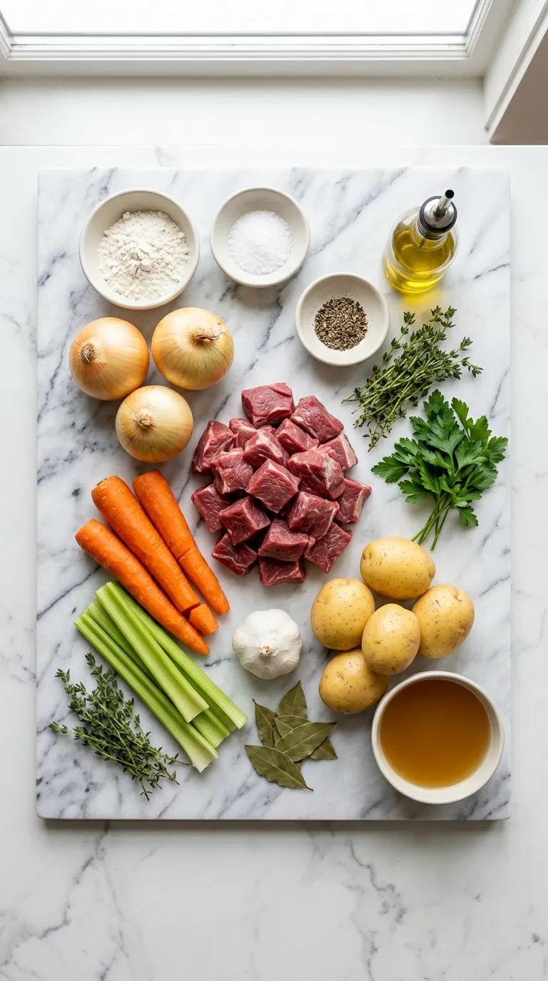 Authentic Irish Stew With Tender Beef - Warm Up Ingredients