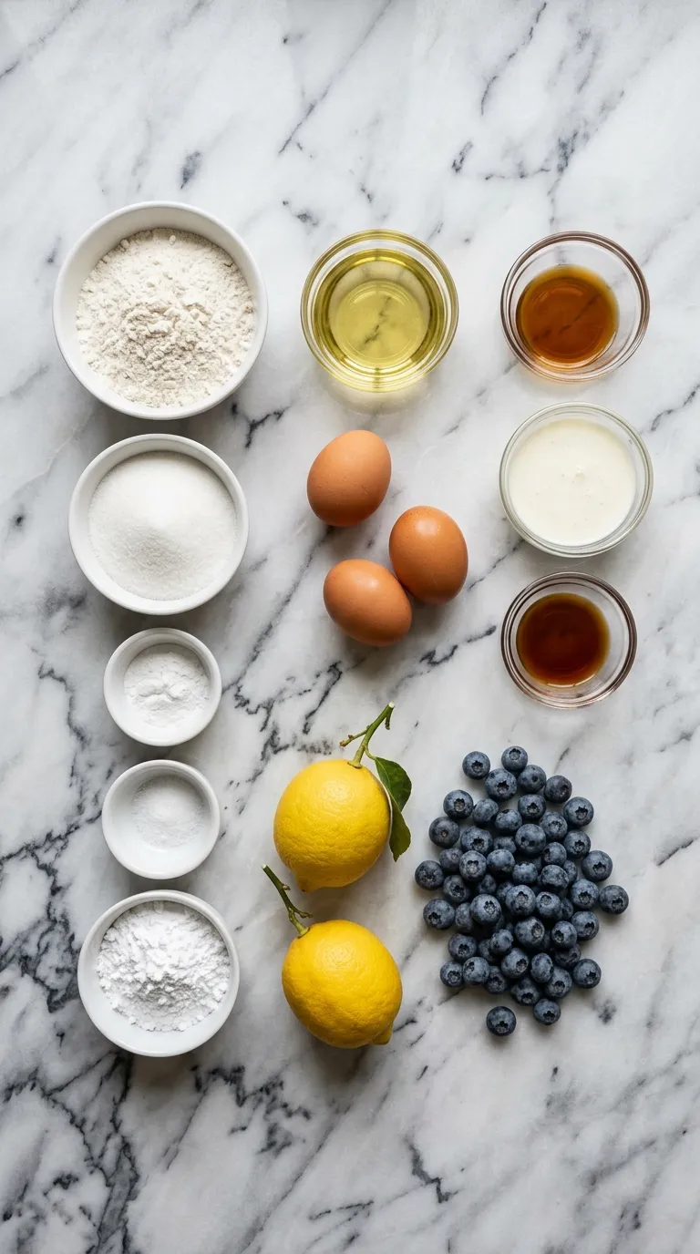 Lemon Blueberry Cake Sweet Citrus - Impress Your Guests Ingredients